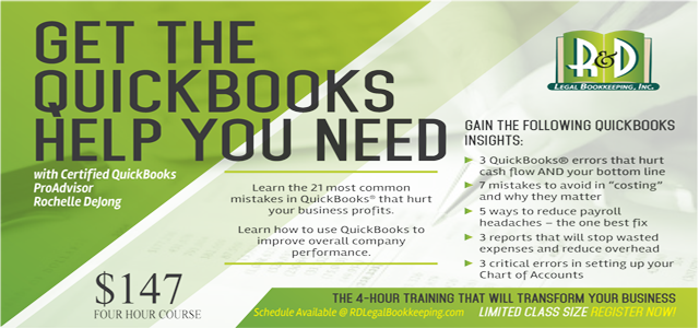 Enter to win a free ticket to our New Quickbooks Training Seminar